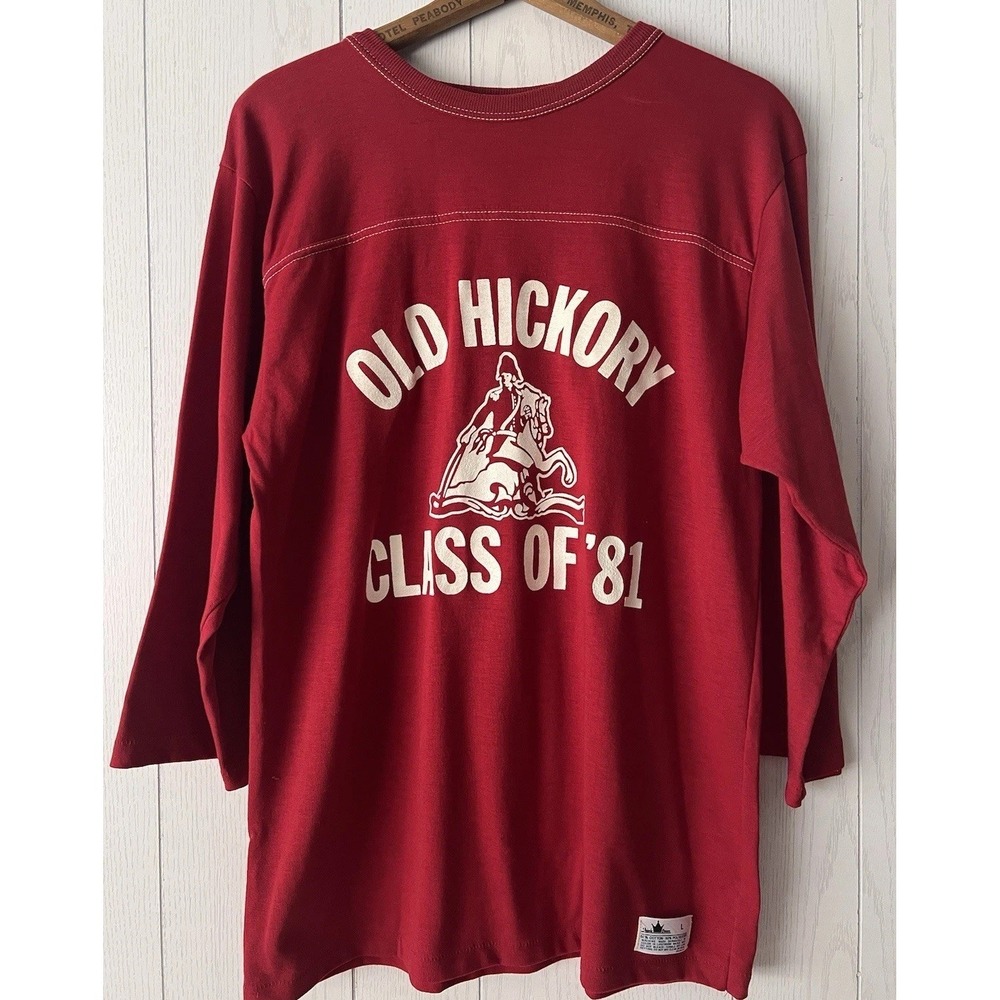 Vintage 1981 Jersey Old Hickory‎ Rare high school football LG Generals 80's 3/4